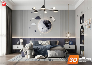 Children Room Scenes Skp FIles 